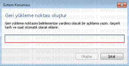 windows 7 sistem geri yükleme noktası oluşturma,sistem geri yükleme noktası yok,sistem geri yükleme noktası oluşturma,sistem geri yükleme tarih belirleme