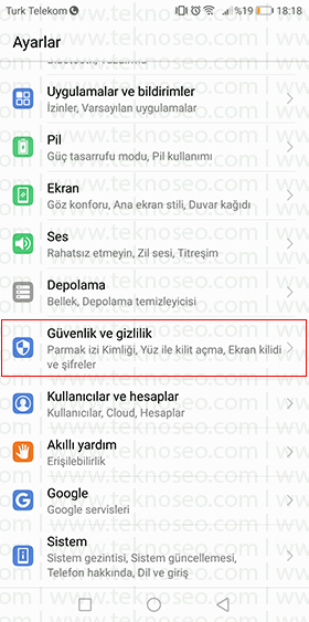 huawei mate 10 uygulama kilitleme,huawei mate 10 uygulamalara şifre koyma,parmak izi,parmak izi güvenliği