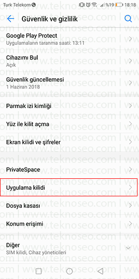 huawei mate 10 uygulama kilitleme,huawei mate 10 uygulamalara şifre koyma,parmak izi,parmak izi güvenliği