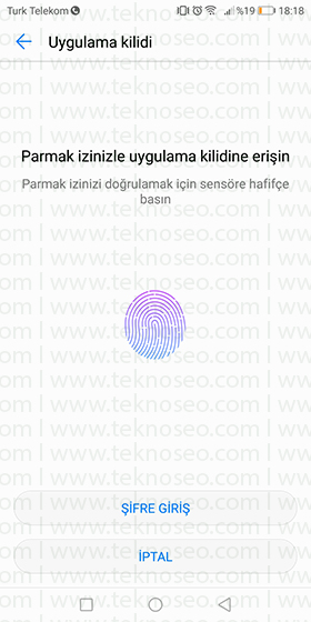 huawei mate 10 uygulama kilitleme,huawei mate 10 uygulamalara şifre koyma,parmak izi,parmak izi güvenliği