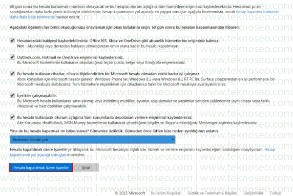 outlook delete account,outlook hesap silme,hotmail hesap silme,outlook hesabı silme resimli anlatım