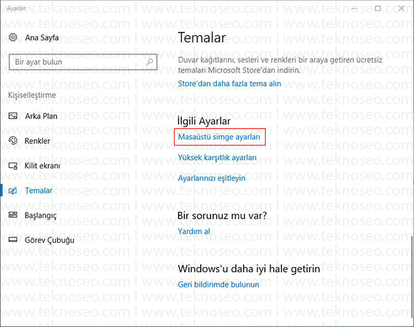 windows 10 simgeleri,masaüstü simgeleri gösterme,windows 10 masaüstü simgeleri getirme,windows 10 masaüstü simgeleri açılmıyor