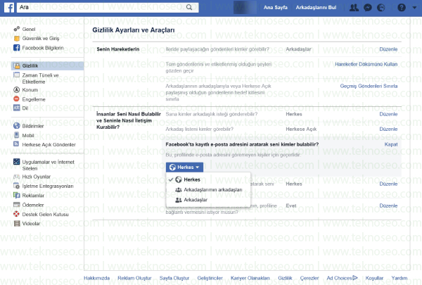 facebook aramalarında beni kimler bulabilir,facebookta beni kimler ekleyebilir,facebook gizlilik ayarları,facebookta kayıtlı telefon numaranı aratarak seni kimler bulabilir