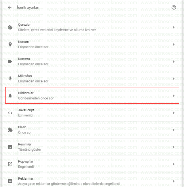 google chrome bildirim ayarları,chrome sürekli bildirim geliyor,google chrome facebook bildirimlerini kapatma,tarayıcı bildirimi engelleme