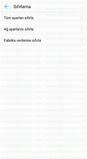 huawei,ayarları sıfırlama,uygulamaları silmeden sıfırlama,dosyaları silmeden sıfırlama,tüm ayarları sıfırlama