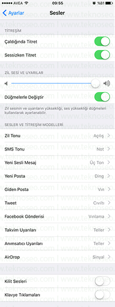 iphone kilit sesi çıkmıyor,iphone kilit sesi açma,iphone tuş sesi açma,iphone tuş sesi kapatma