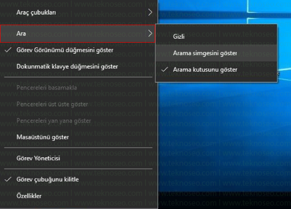windows 10 arama simgesini gösterme,windows 10 arama simgesini gizleme,windows 10 arama kutusunu göster,windows 10 arama simgesi boyutu