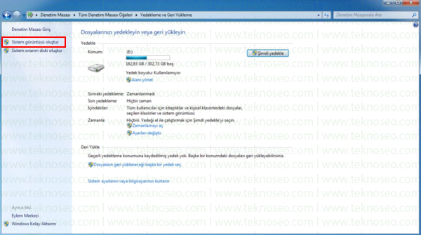windows 7 imaj alma,windows 7 sistem görüntüsü alma,sistem imajı nedir,imaj almak ne işe yarar