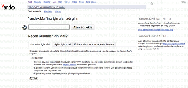 ücretsiz domain uzantılı mail adresi,yandex kurumsal mail destek,yandex kurumsal mail dns ayarları,ücretsiz şirket mail adresi alma,ücretsiz kurumsal mail