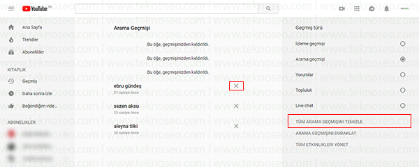 youtube arama geçmişi silme,youtube arama geçmişi nasıl temizlenir,youtube arama geçmişi kapatma,youtube arama geçmişini görme,youtube arama geçmişi nasıl duraklatılır