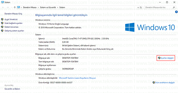 windows 10 bilgisayar adı değiştirme nasıl yapılır,bilgisayarın ismi nasıl değiştirilir,bilgisayarın ağdaki adını değiştirme,bilgisayar adını değiştirme,bilgisayar adı değiştirme win10