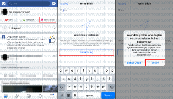 facebook,konum bildirimi,yer bildirimi,konum bildirimi nasıl yapılır,yer bildirimi nasıl yapılır