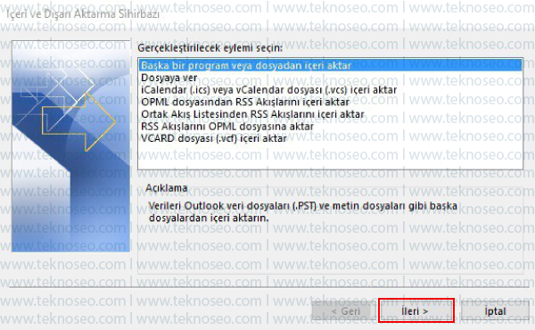 microsoft office,outlook,backup,yedek geri yükleme,yedek nasıl geri yüklenir