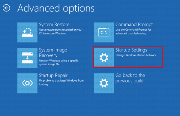 windows 10,güvenli mod,sistem kurtarma,başlangıç seçenekleri,sorun giderme