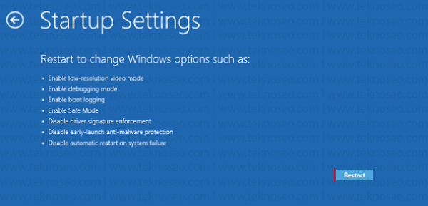 windows 10,güvenli mod,sistem kurtarma,başlangıç seçenekleri,sorun giderme