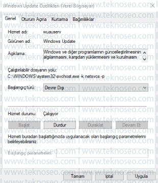 windows 10,güncelleştirme kapatma,windows 10 update kapatma,windows 10 güncelleştirme devre dışı bırakma