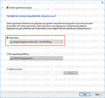 windows 10 imaj nasıl alınır,windows 10 yedekleme,windows 10 sistem görüntüsü oluşturma,windows 10 sistem yedeği oluşturma,imaj alma nedir