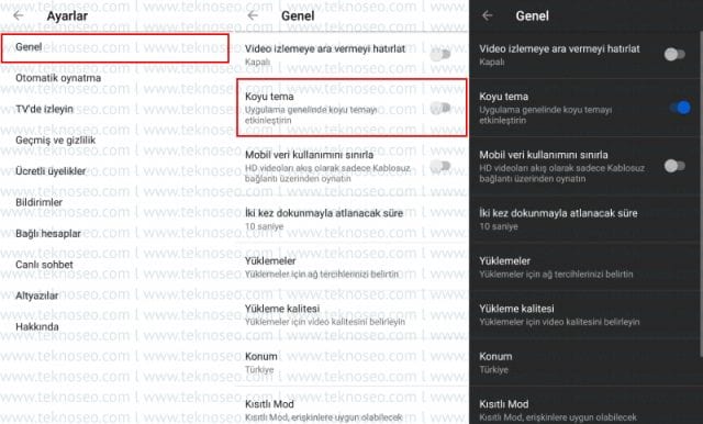 youtube koyu tema,youtube koyu tema nasıl kapatılır,youtube koyu tema nasıl açılır,youtube koyu tema yapma,android youtube siyah tema nasıl yapılır