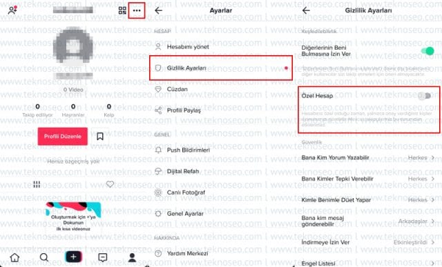 tik tok hesap gizleme,tik tok gizlilik ayarları,tik tok özel hesap nedir,tik tok onay verdiğim kişiler videolarımı görsün,tik tok hesabı özel yapma