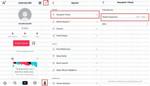 tik tok,yeni telefon numarası ekleme,telefon numarası nasıl değiştirilir,telefon numarasını değiştiremiyorum,telefon numarası değiştirme