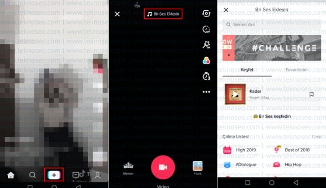 tik tok nasıl kullanılır,tik tok ses efekti ekleme,tik tok yeni video ekleme,tik tok video nasıl eklenir