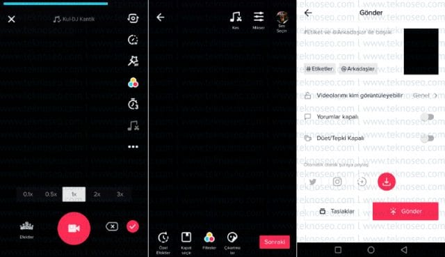 tik tok nasıl kullanılır,tik tok ses efekti ekleme,tik tok yeni video ekleme,tik tok video nasıl eklenir