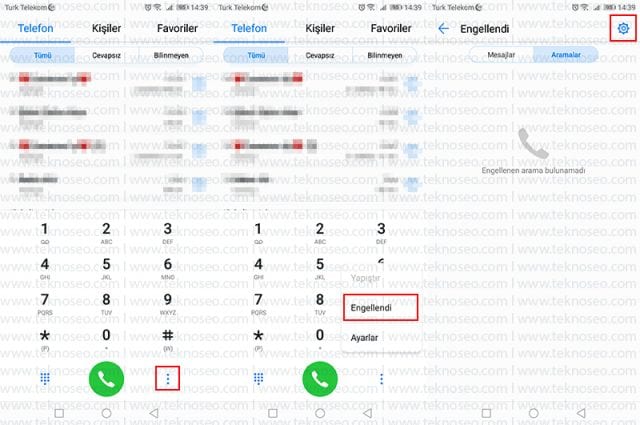 huawei,numara engelleme,sms engelleme,kara listeye ekleme,kara liste,yabancı numaraları engelleme