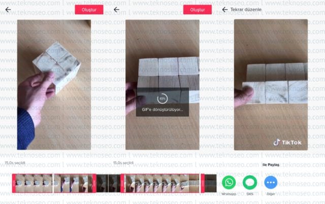 tik tok,telefona kaydetme,gif olarak kaydetme,gif olarak paylaşma,gif olarak indirme