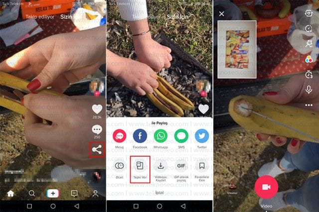 tik tok,tepki ver nedir,tepki ver nasıl yapılır,tepki ver çıkmıyor,tepki ver çekme