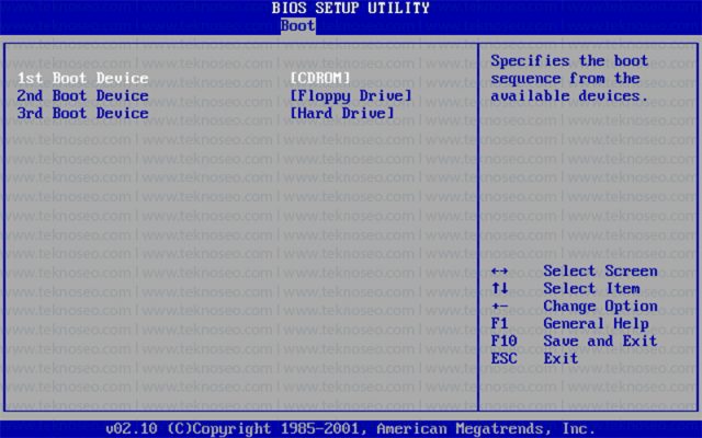 boot önceliği,bilgisayarı dvd'den başlatmak,bilgisayarı usb'den başlatmak,bios ayarları,windows yükleme için boot ayarları