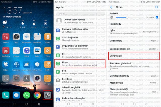 huawei,başlangıç ekranı duvar kağıdı değiştirme,kilit ekranı duvar kağıdı değiştirme,başlangıç ekranı duvar kağıdı ayarlama,kilit ekranı duvar kağıdı ayarlama