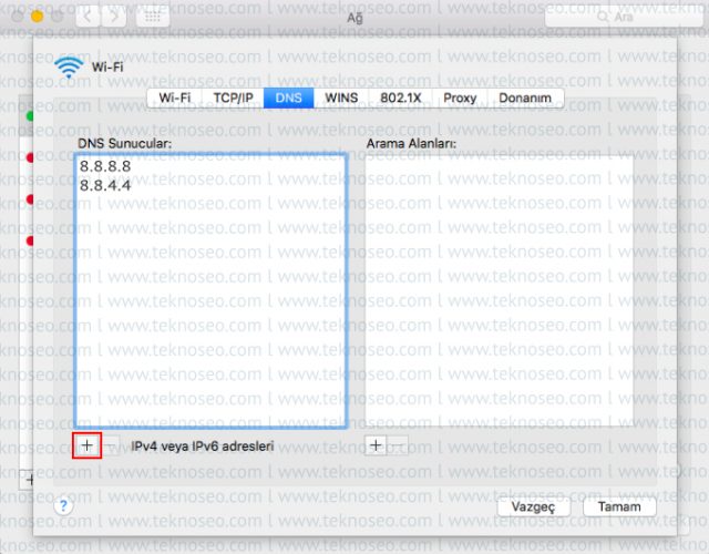 mac,macbook,dns kontrolü,dns değiştirme,yasaklı sitelere giriş,manuel dns tanımlama