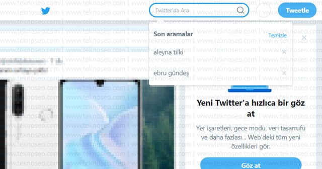 twitter,arama geçmişi nasıl silinir,telefondan arama geçmişini silme,twitter'da arama geçmişini temizleme,bilgisayardan twitter arama geçmişi silme