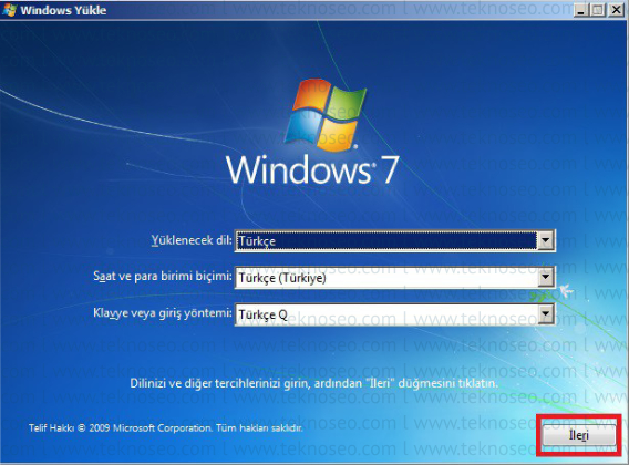 windows 7,temiz kurulum,windows 7 kurulumu,windows 7 format atma