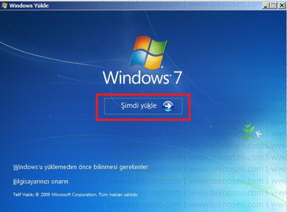windows 7,temiz kurulum,windows 7 kurulumu,windows 7 format atma