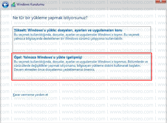 windows 8.1,temiz kurulum,format atma,microsoft hesabı olmadan windows kurulumu,format nasıl atılır