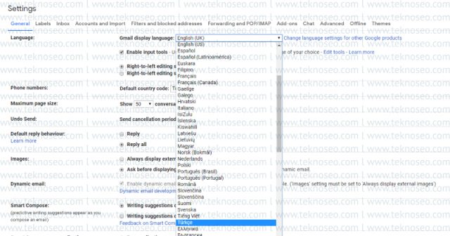 gmail,dil ayarları,dil değiştirme,türkçe nasıl yapılır,ingilizce nasıl yapılır