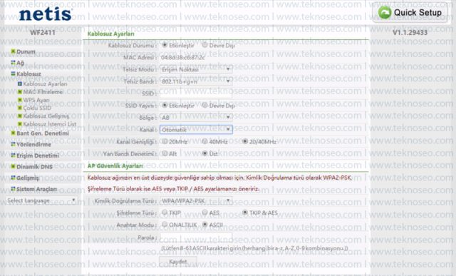 netis,netis wf2411,modem kurulumu,internet ayarları,kablosuz ayarları