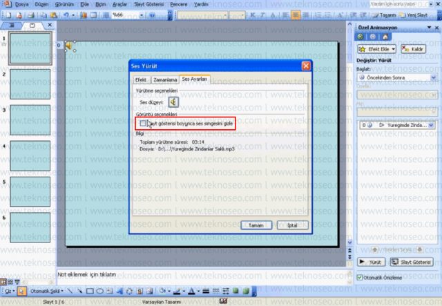 powerpoint 2003,birden fazla slaytta müzik çalma,slayta müzik ekleme,birden fazla slayta müzik ekleme,slayta müzik nasıl eklenir