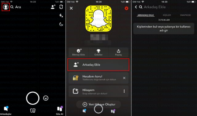 snapchat,arkadaş ekleme,telefon numarası ile arkadaş ekleme,kullanıcı adı ile arkadaş ekleme,arkadaş nasıl eklenir