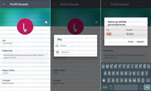 tango,profil düzenleme,doğum tarihi düzeltme,ad soyad değiştirme,profil resmi,kapak resmi