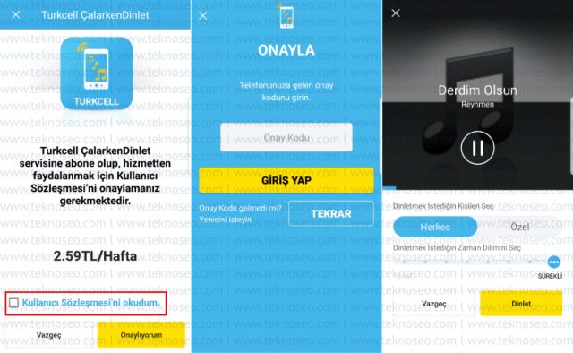 turkcell,çalarkendinlet,arayana müzik dinlet,arayana kendi sesini dinlet,çalarkendinlet aboneliği