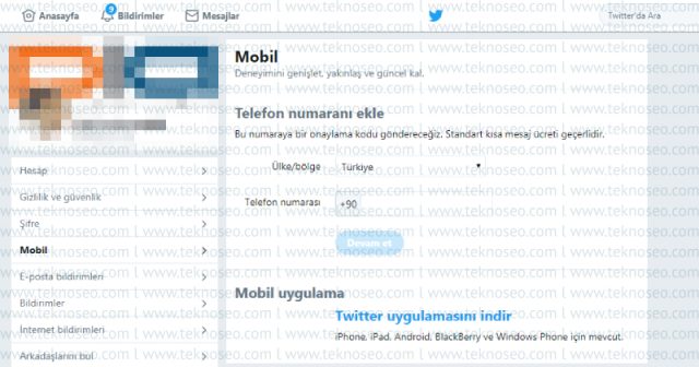 twitter,telefon numarası ekleme,telefon numarası ekleyemiyorum,telefon numarası değiştirme,türkiye twitter kısa kodu