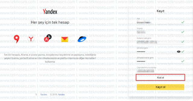 yandex,yeni hesap açma,yeni hesap oluşturma,kaydol,yandex mail oluşturma