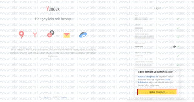 yandex,yeni hesap açma,yeni hesap oluşturma,kaydol,yandex mail oluşturma