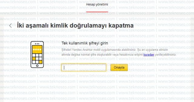 yandex,yandex mail,iki aşamalı kimlik doğrulama kapatma,iki aşamalı kimlik doğrulama devre dışı bırakma