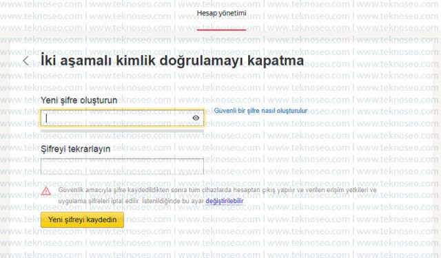 yandex,yandex mail,iki aşamalı kimlik doğrulama kapatma,iki aşamalı kimlik doğrulama devre dışı bırakma