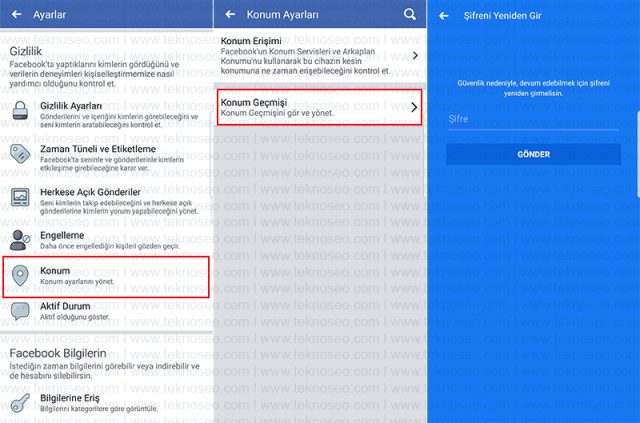 facebook,konum,geçmiş,görüntüleme