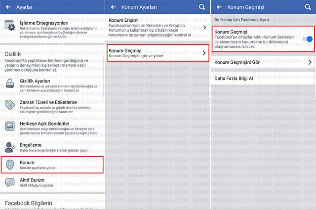 facebook,konum geçmişi,konum servisleri,konum erişimi,kapatma