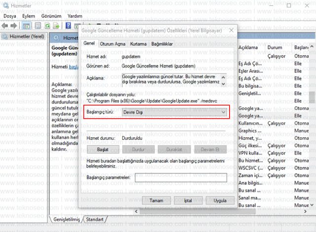google chrome,güncelleme,update,devre dışı bırakma,kapatma